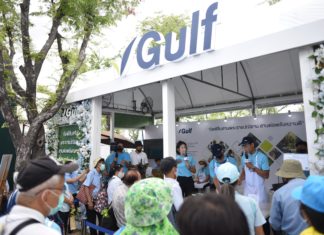 กัลฟ์ฯ ร่วมออกบูธกิจกรรมจิตอาสาในงาน “รักเอย รักลูก” เพื่อเทิดพระเกียรติ สมเด็จพระนางเจ้าสิริกิติ์ พระบรมราชินีนาถ พระบรมราชชนนีพันปีหลวง