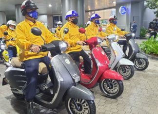 กฟผ.นำร่องวินมอเตอร์ไซค์ไฟฟ้า 51 คัน ที่บางกรวย ปลายปีนี้