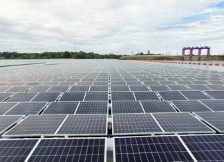 โซลาร์เซลล์ลอยน้ำไฮบริดเขื่อนสิรินธร ของ กฟผ. คืบหน้าแล้วกว่า 80%