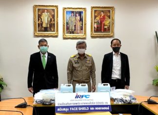 IRPC สนับสนุนอุปกรณ์ป้องกันเชื้อไวรัสโควิด-19 ให้จังหวัดระยอง