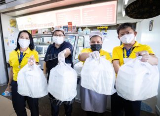 กฟผ.ช่วย 2 เด้ง จัดงบซื้อสินค้าชุมชน ส่งแจกต่อ ร.พ.สนามและหน่วยงานสาธารณสุข