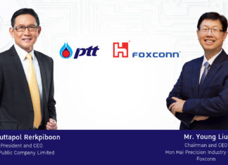 PTT and Hon Hai celebrate milestone with a joint venture to establish a fully integrated electric vehicle production in Thailand; paving the way to ASEAN’s EV hub