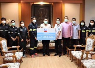 เชฟรอนมอบเครื่องให้อากาศผสมออกซิเจนอัตราการไหลสูงร่วมช่วยผู้ป่วยโควิดในนครศรีธรรมราช