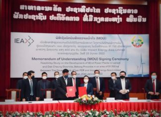 สปป.ลาวไฟเขียว IES พัฒนาวินด์ฟาร์มขนาดใหญ่รวมกว่า 1,600 เมกะวัตต์