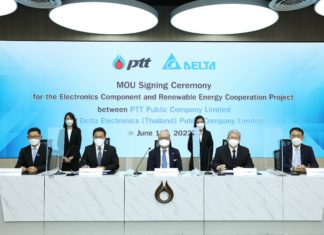 ปตท. ผนึก เดลต้า (ประเทศไทย) รุกอุตสาหกรรมอิเล็กทรอนิกส์ เล็งสร้างธุรกิจต่อยอด “นวัตกรรมยานยนต์ไฟฟ้าและพลังงานทดแทน”