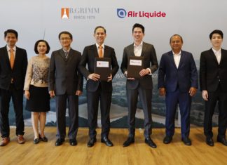 แอร์ ลิควิด(ประเทศไทย)ลงนามสัญญาซื้อขายใบรับรองการผลิตพลังงานหมุนเวียนจาก บี.กริม เพาเวอร์