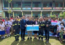 เชฟรอนสมทบทุนปรับปรุงสนามเด็กเล่น โรงเรียนวัดตาหลวงคง อ.สิงหนคร จ.สงขลา