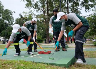 เชฟรอนรวมพลัง “สุขอาสา” ปรับปรุงสนามออกกำลังกายให้ชาวสงขลา ในโอกาสครบรอบ “60 ปี เชฟรอนประเทศไทย”