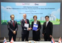 GPSC – Meranti ร่วมศึกษาการใช้พลังงานสะอาดเสริมด้วยไฮโดรเจนสีเขียว ป้อนโรงงานผลิตเหล็ก
