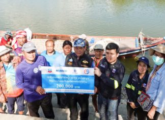 เชฟรอนและบริษัทผู้ร่วมทุน ร่วมกับภาคีสุราษฎร์ธานี ปล่อยพันธุ์สัตว์น้ำ ฟื้นฟูทรัพยากรแบบมีส่วนร่วม