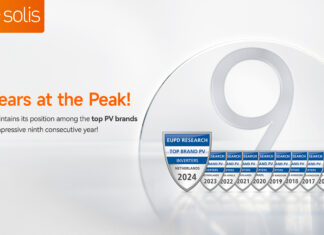 Solis ปลื้ม รับรางวัล “EUPD Top Brand PV Award” เป็นปีที่ 9 ติดต่อกัน ตอกย้ำความเป็นเลิศด้านเทคโนโลยีอินเวอร์เตอร์พลังงานแสงอาทิตย์