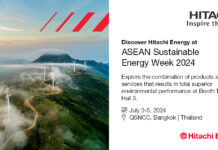 พบนวัตกรรมด้านพลังงานที่ยั่งยืนจาก ฮิตาชิ เอนเนอร์ยี่ ที่งาน ASEAN Sustainable Energy Week 2024 วันที่ 3-5 ก.ค. นี้