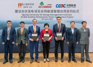 บี.กริม เพาเวอร์ ลงนามซื้อขายไฟฟ้ากับ “จงเช่อ รับเบอร์” ผู้ผลิตยางยักษ์ใหญ่ระดับโลก ร่วมพัฒนาโครงการโซลาร์ รูฟท็อป ขนาดกำลังผลิต 35 เมกะวัตต์