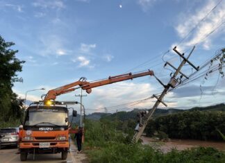 PEA เร่งตรวจสอบระบบจำหน่าย ที่เสียหายจากอุทกภัย เพื่อเพิ่มการจ่ายไฟฟ้าในพื้นที่ เชียงราย และ เชียงใหม่