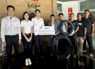 IRPC และ ปตท. ร่วมรับมอบท่อ HDPE จากพันธมิตรการค้า สร้างระบบส่งน้ำพัฒนาพื้นที่สีเขียวคุ้งบางกะเจ้า