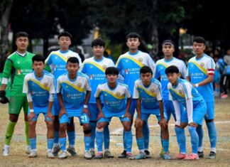 ดร. ฮาราลด์ ลิงค์ ประธาน บี.กริม สนับสนุนทีมฟุตบอล Ugyen Academy ของภูฏาน