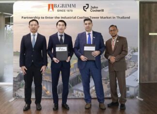 บี.กริม เทคโนโลยี จับมือ John Cockerill Hamon รุกตลาดคูลลิ่งทาวเวอร์สำหรับภาคอุตสาหกรรมในไทย