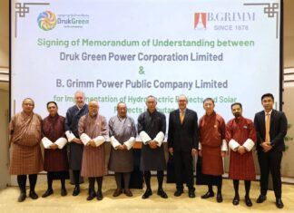 บี.กริม เพาเวอร์ จับมือ Druk Green Power Corporation (DGPC) ลงนามบันทึกข้อตกลงความร่วมมือ พัฒนาโครงการพลังน้ำและแสงอาทิตย์ในภูฏาน