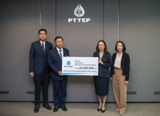 PTTEP presents 20 million baht to the Football Association of Thailand to advance Thai football development
