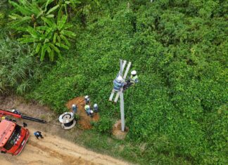 PEA ขยายเขตระบบไฟฟ้าให้แก่ครัวเรือนไม่มีไฟฟ้าใช้ภายในเขตอุทยานแห่งชาติแก่งกรุง จ.สุราษฎร์ธานี