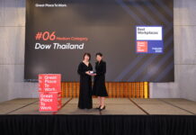 Dow ติดอันดับ 6 รางวัล Best Workplace องค์กรน่าทำงานที่สุดในไทยประจำปี 2568