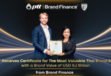 ปตท. รับประกาศนียบัตรแบรนด์ที่มีมูลค่าสูงสุดในประเทศไทย ปี 2025 จาก Brand Finance