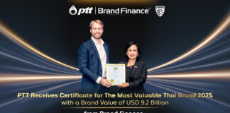 PTT Receives Certificate for The Most Valuable Thai Brand 2025 from Brand Finance