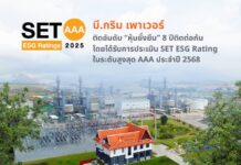 บี.กริม เพาเวอร์ คว้าเรตติ้งระดับ AAA ด้วยคะแนนสูงสุดในกลุ่มอุตสาหกรรม ครองหุ้นยั่งยืน 8 ปีซ้อน