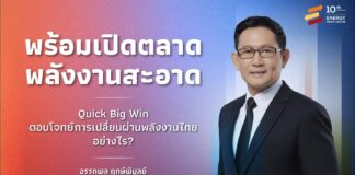 รมว. พลังงาน “อรรถพล” ย้ำ Quick Big Win รองรับการเปลี่ยนผ่านพลังงานอย่างยั่งยืน พร้อมเปิดตลาดพลังงานสะอาด ผลักดันไทยบรรลุเป้าหมาย Net Zero ในปี 2050